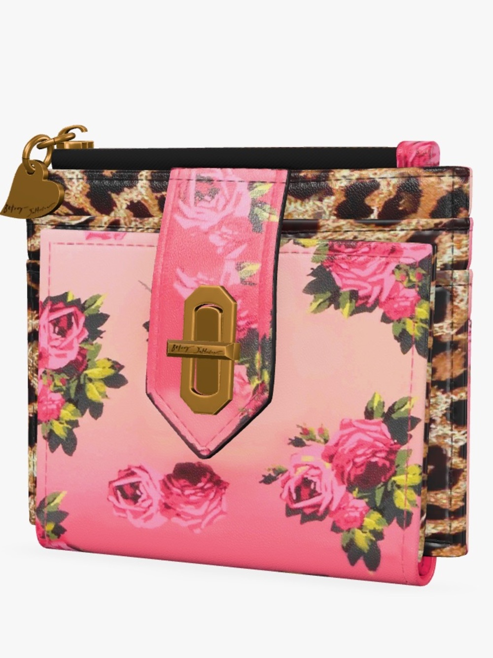 Betsey Johnson leopard floral bifold wallet - Picture 11 of 13
